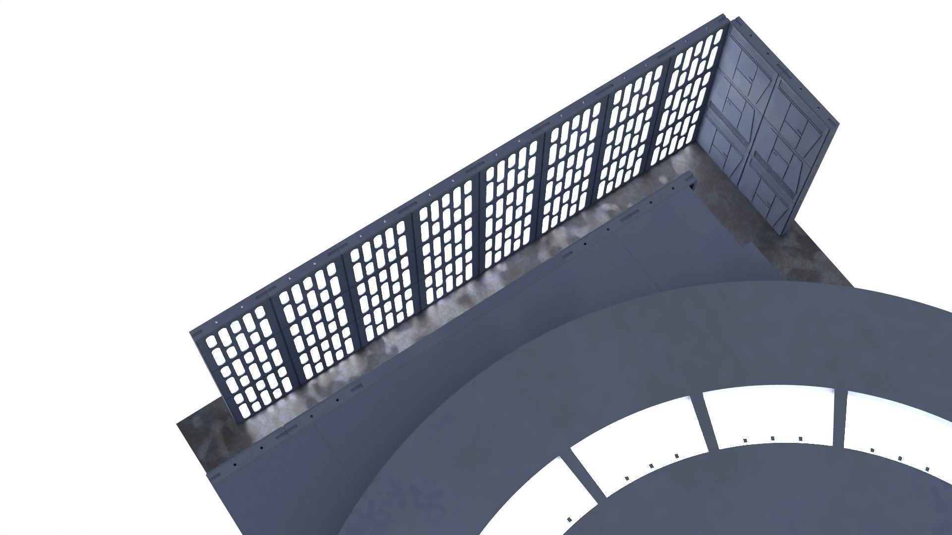 Set 6 - Death Star Conference Room 1-6 scale Hottoys 3D print model_50