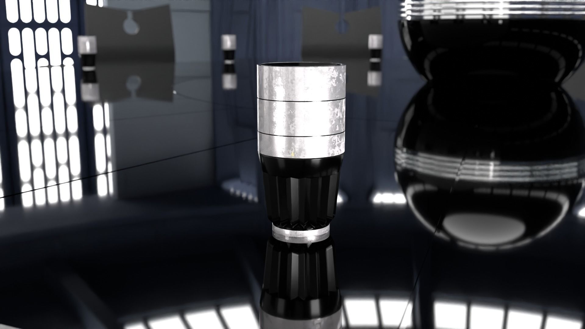 Set 6 - Death Star Conference Room 1-12 scale Blackseries  3D print model_3