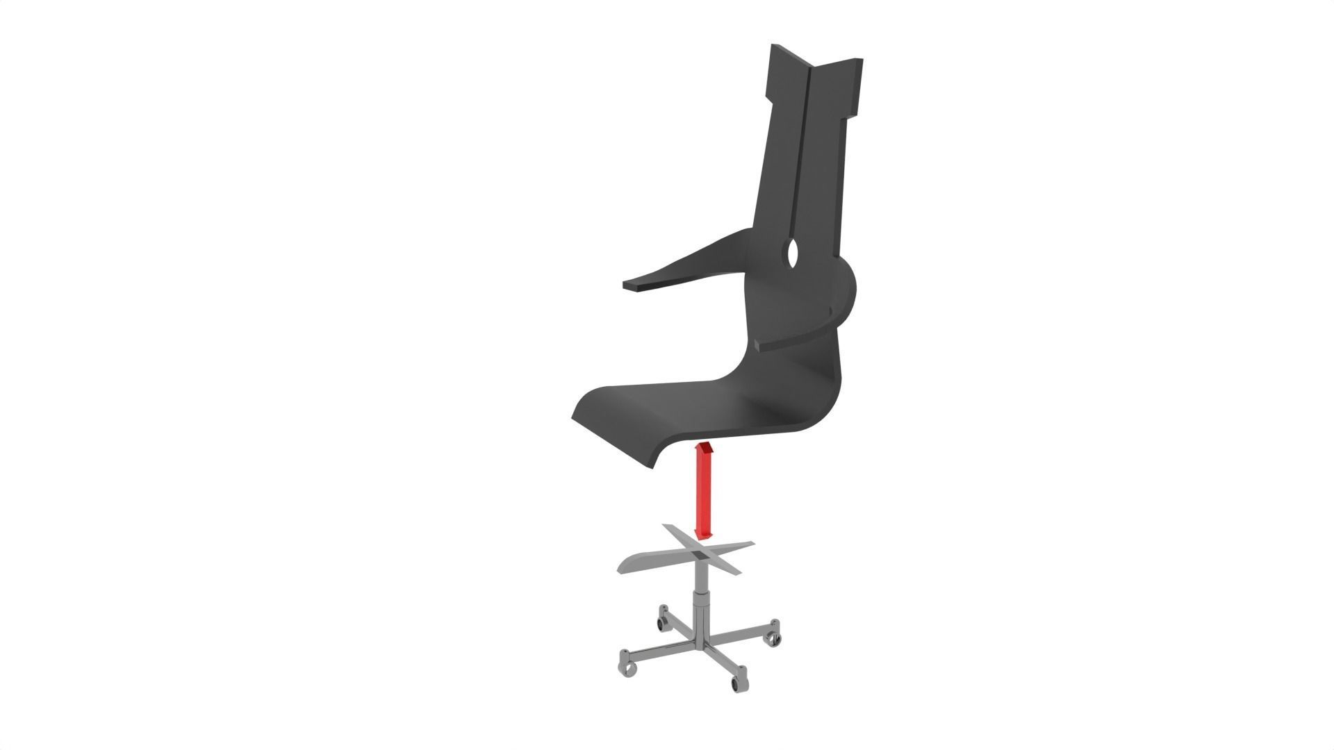 Set 6 - Death Star Conference Room 1-12 scale Blackseries  3D print model_38