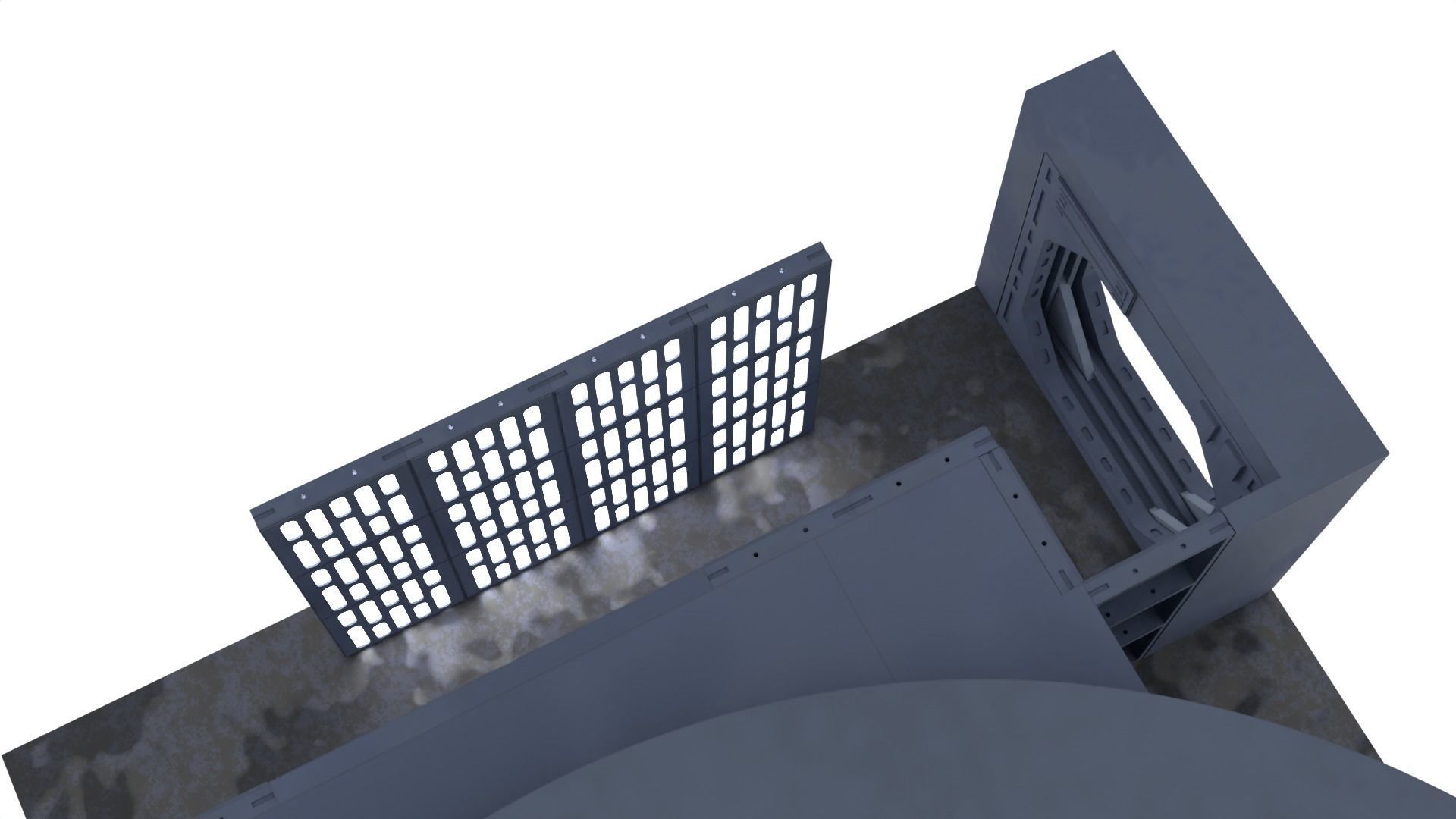 Set 6 - Death Star Conference Room 1-12 scale Blackseries  3D print model_47