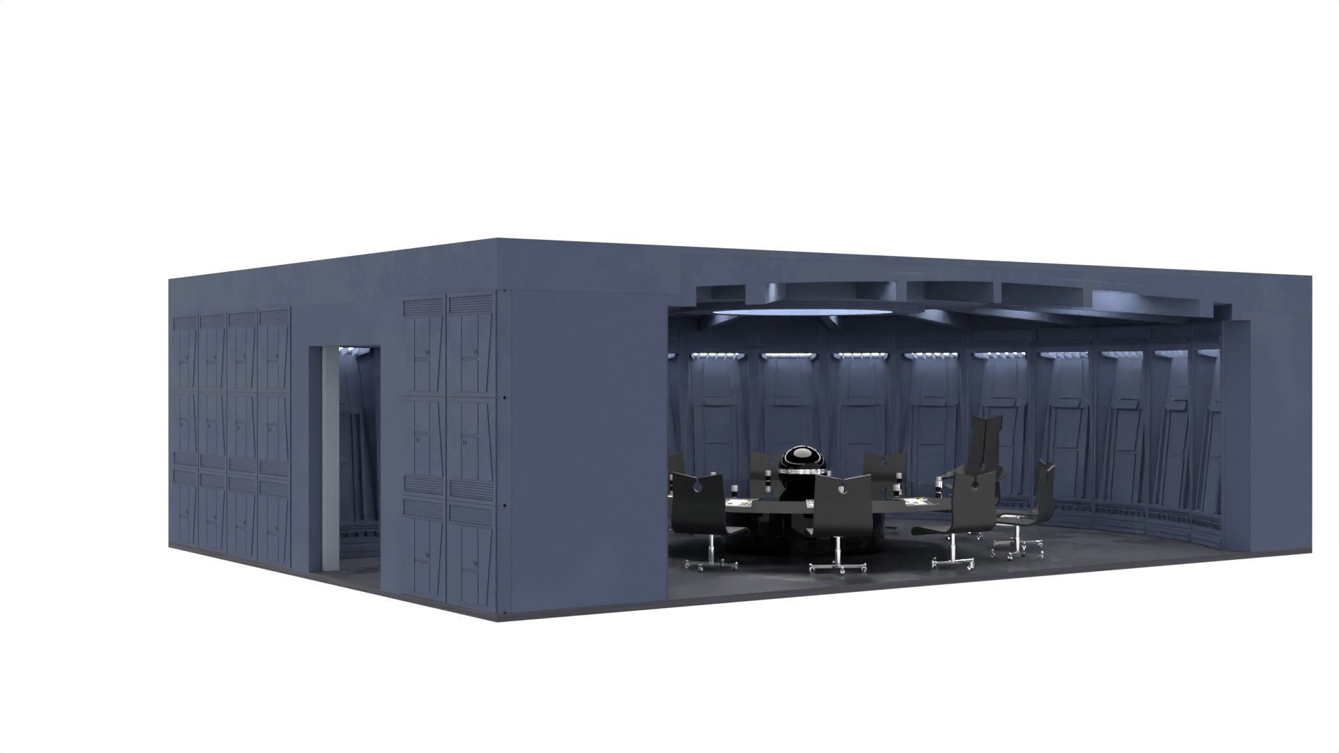 Set 6 - Death Star Conference Room 1-18 scale Kenner-Hasbro 3D print model_23