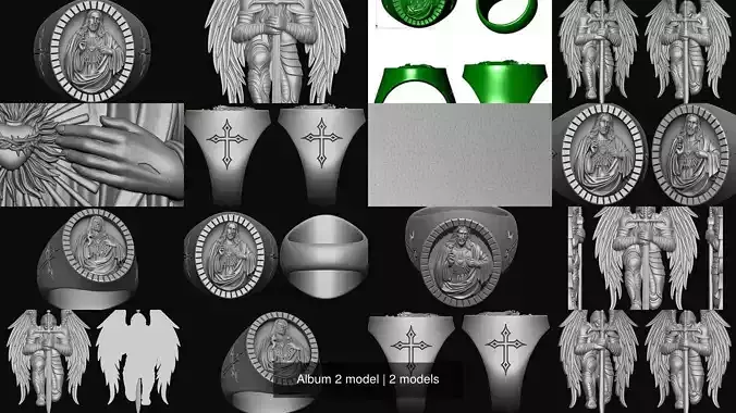Album 2 model 3D Model Collection