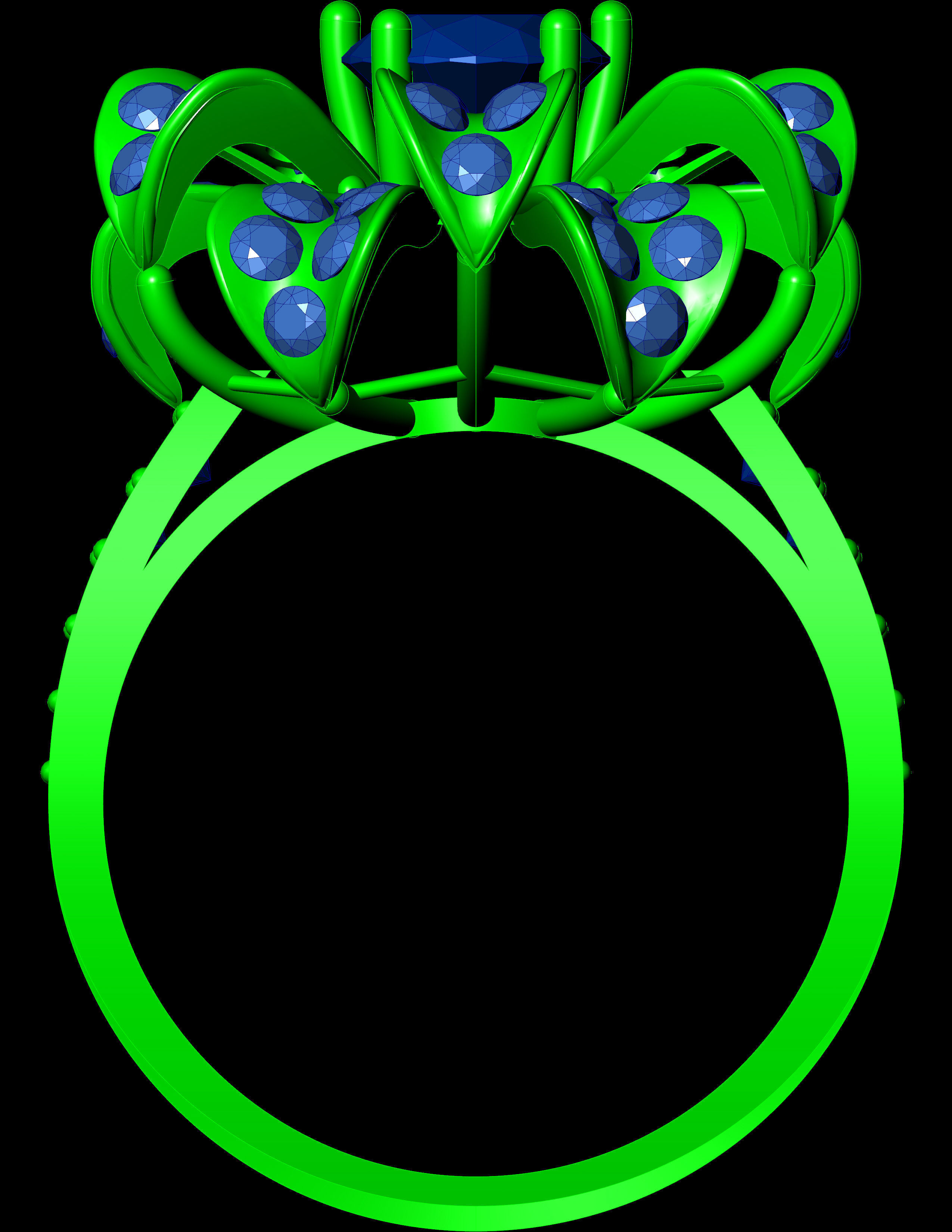 Special Ring A39 3D print model_11