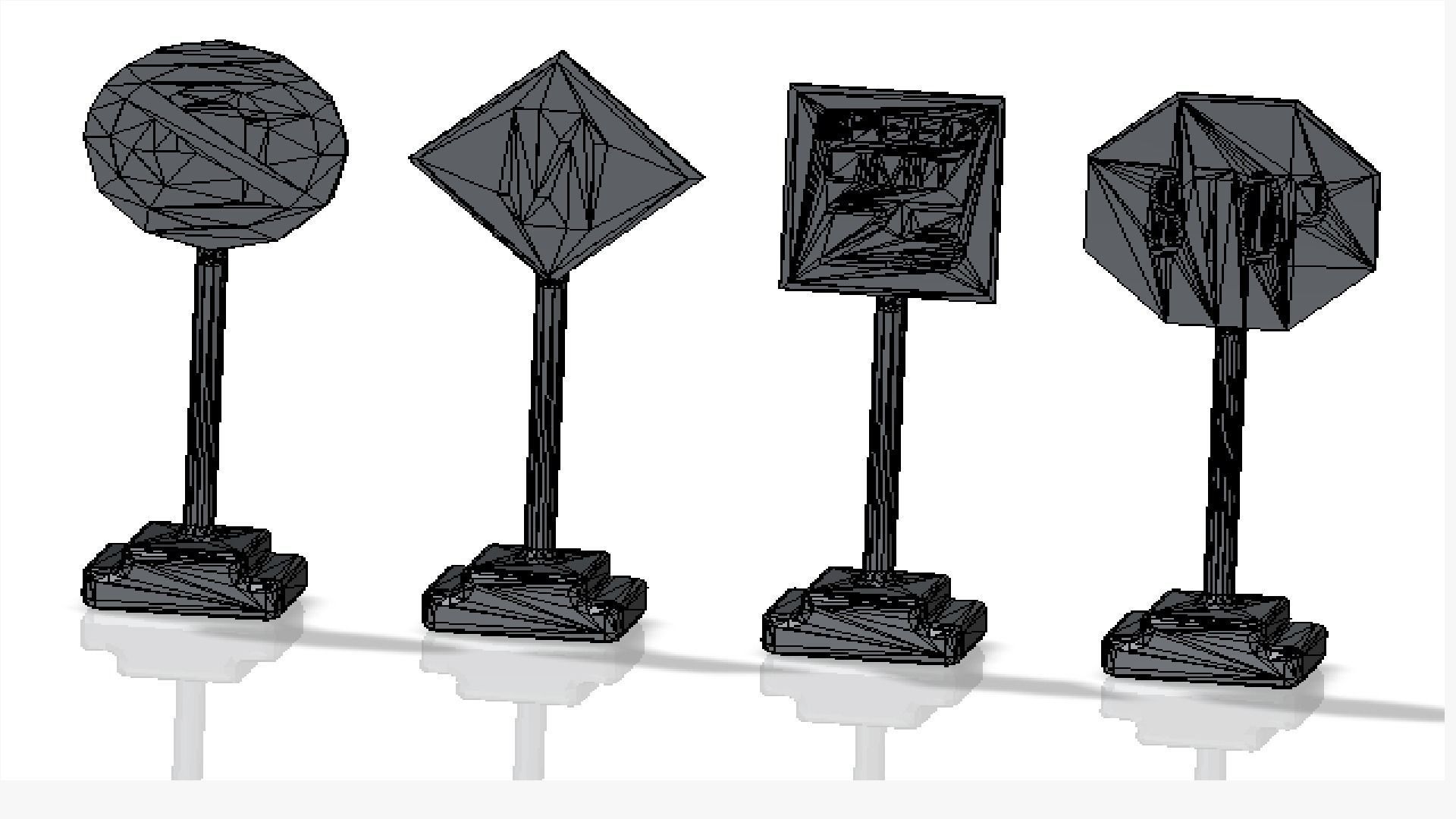 sign board in road road signs traffic sign board sign board  3D model_6