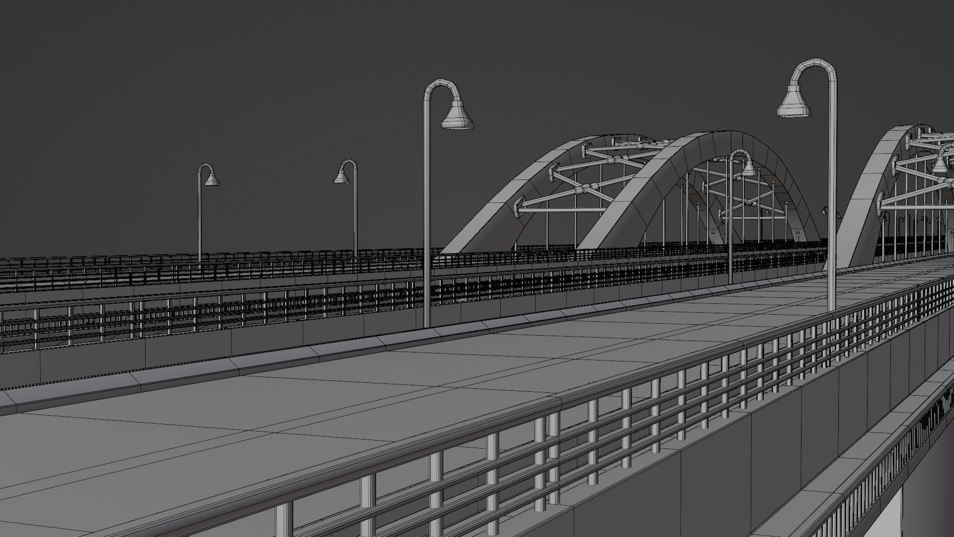 Maqta Bridge Low-poly 3D model_10
