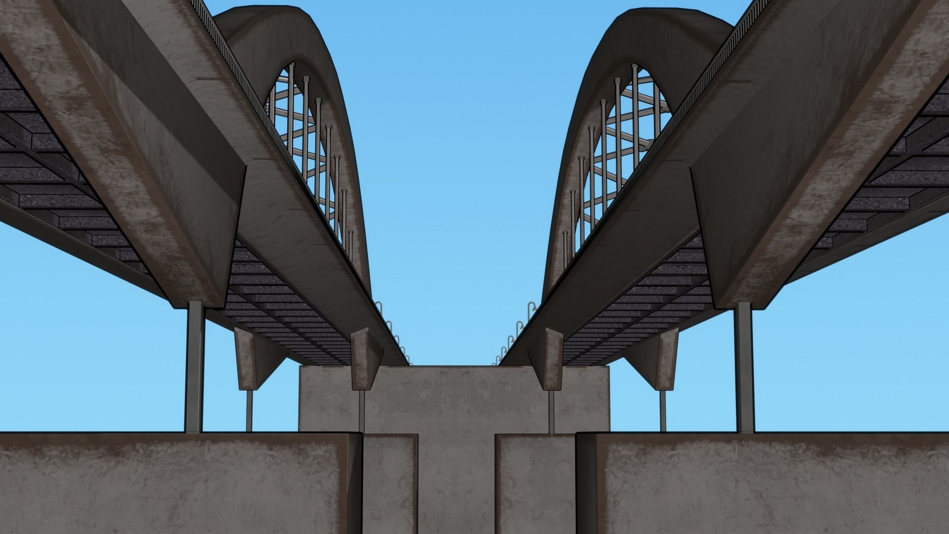 Maqta Bridge Low-poly 3D model_8