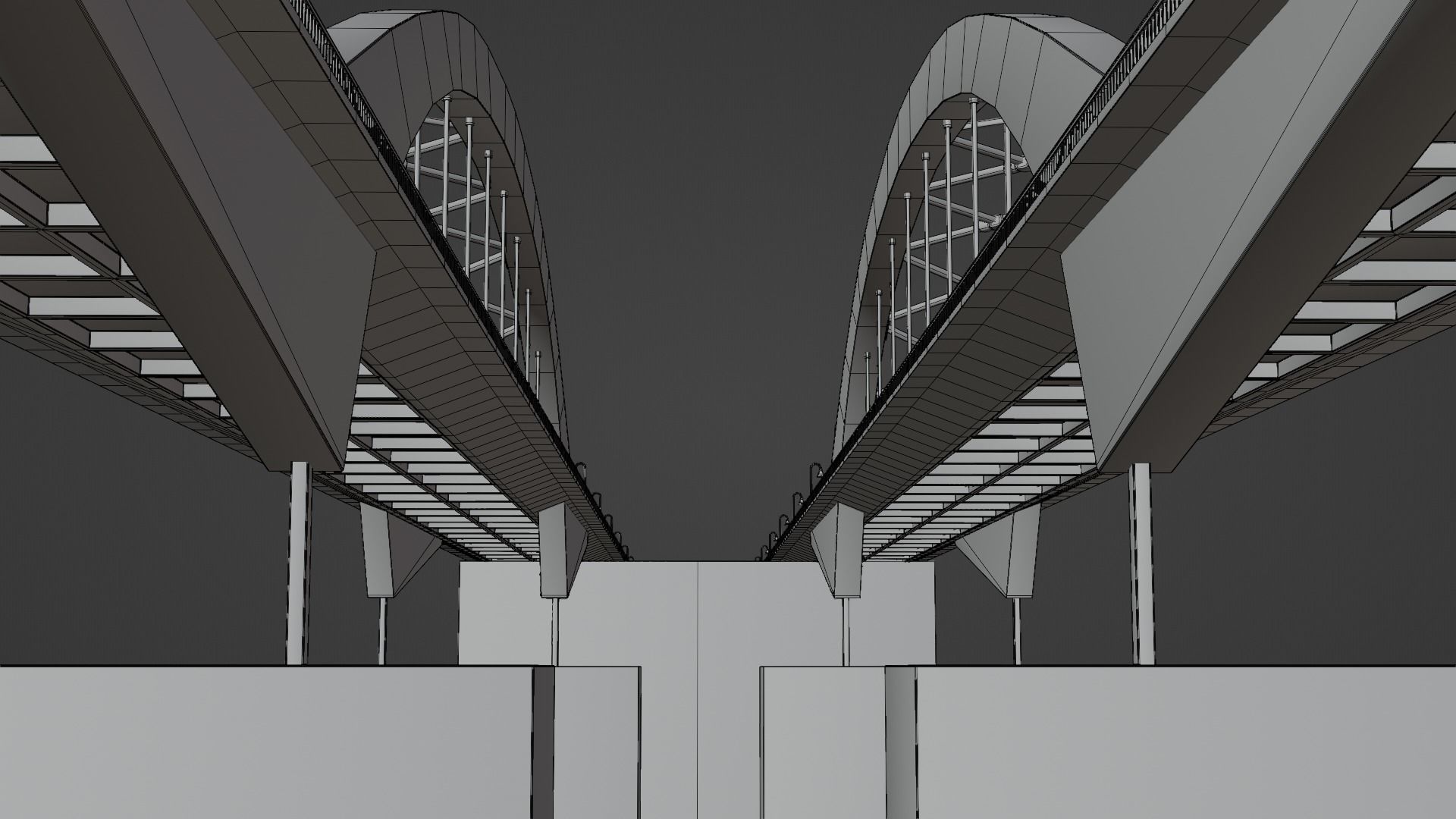 Maqta Bridge Low-poly 3D model_12