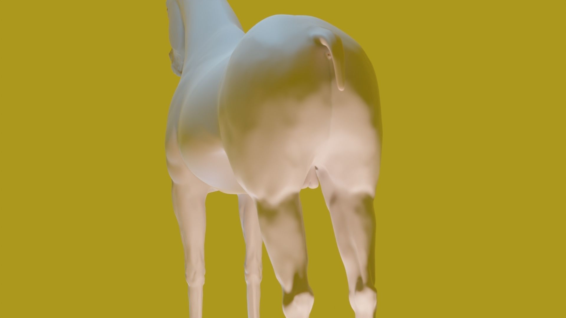 Purasangre horse 3D model_2