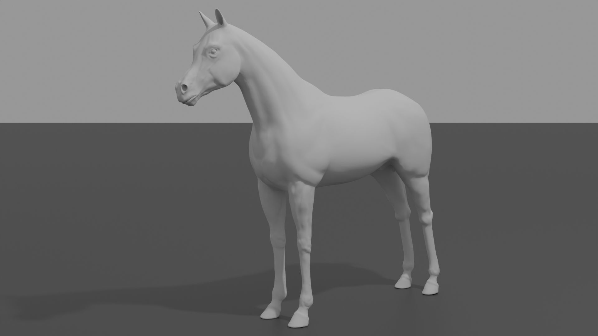 Purasangre horse 3D model_3