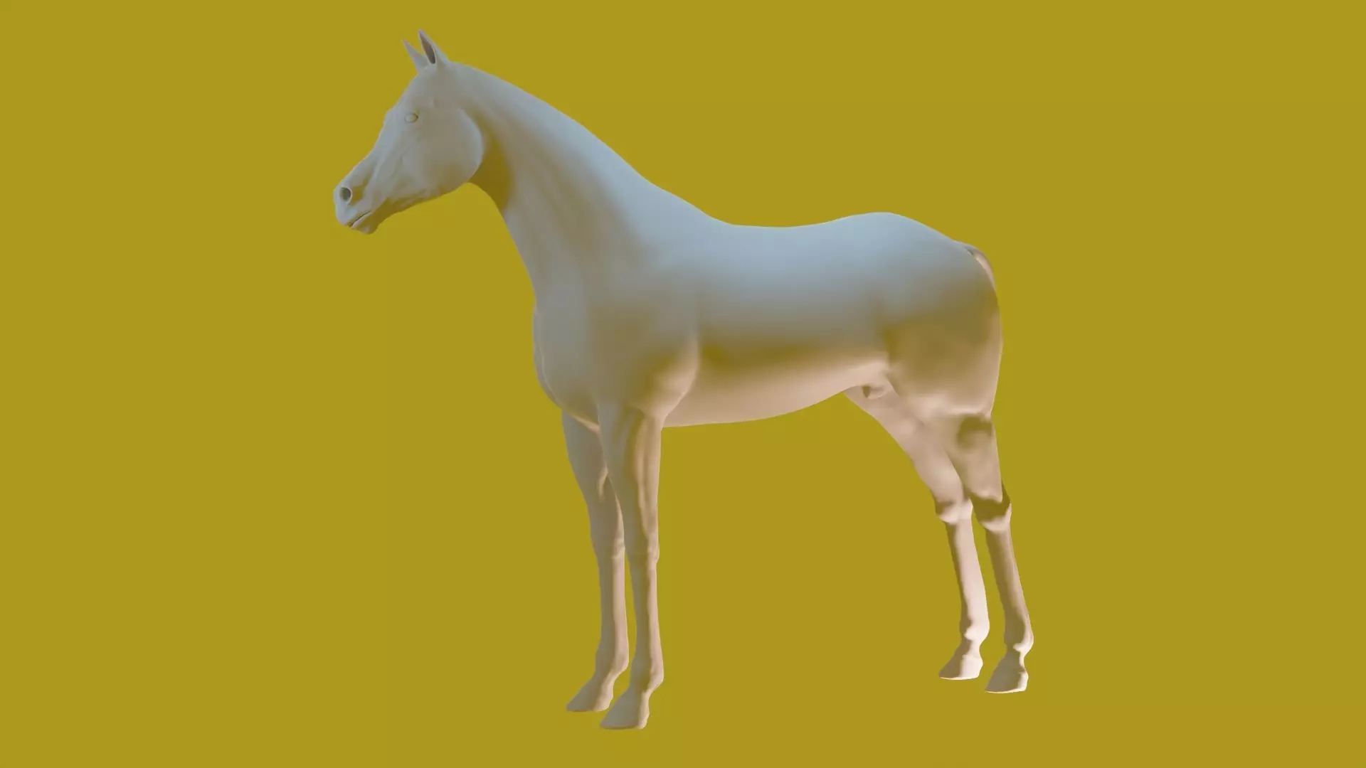 Purasangre horse 3D model_0
