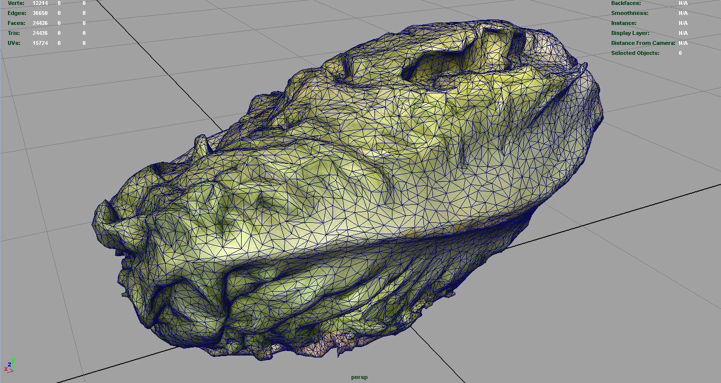 Letucce slice of lettuce Low-poly 3D model_10