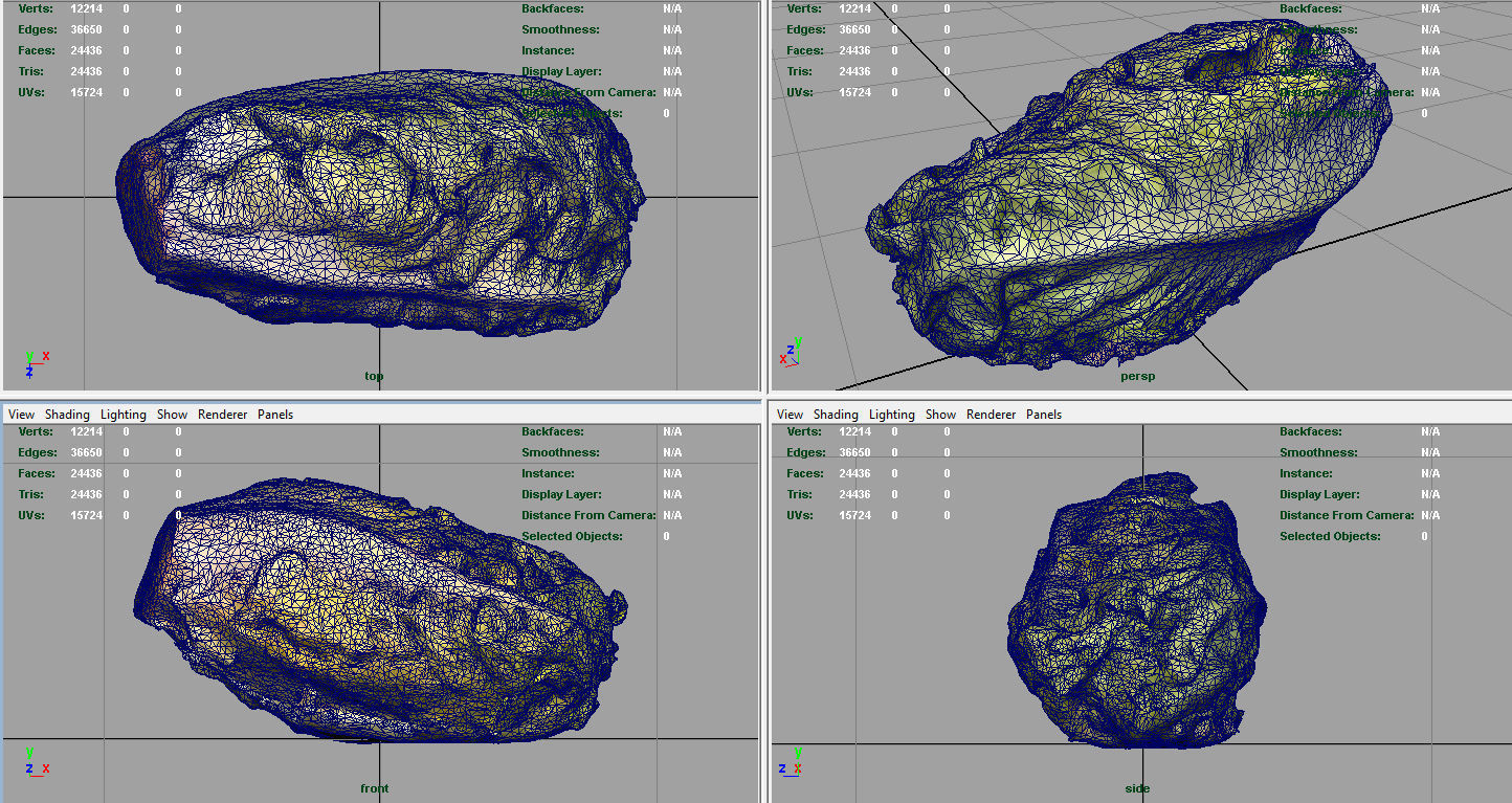 Letucce slice of lettuce Low-poly 3D model_8