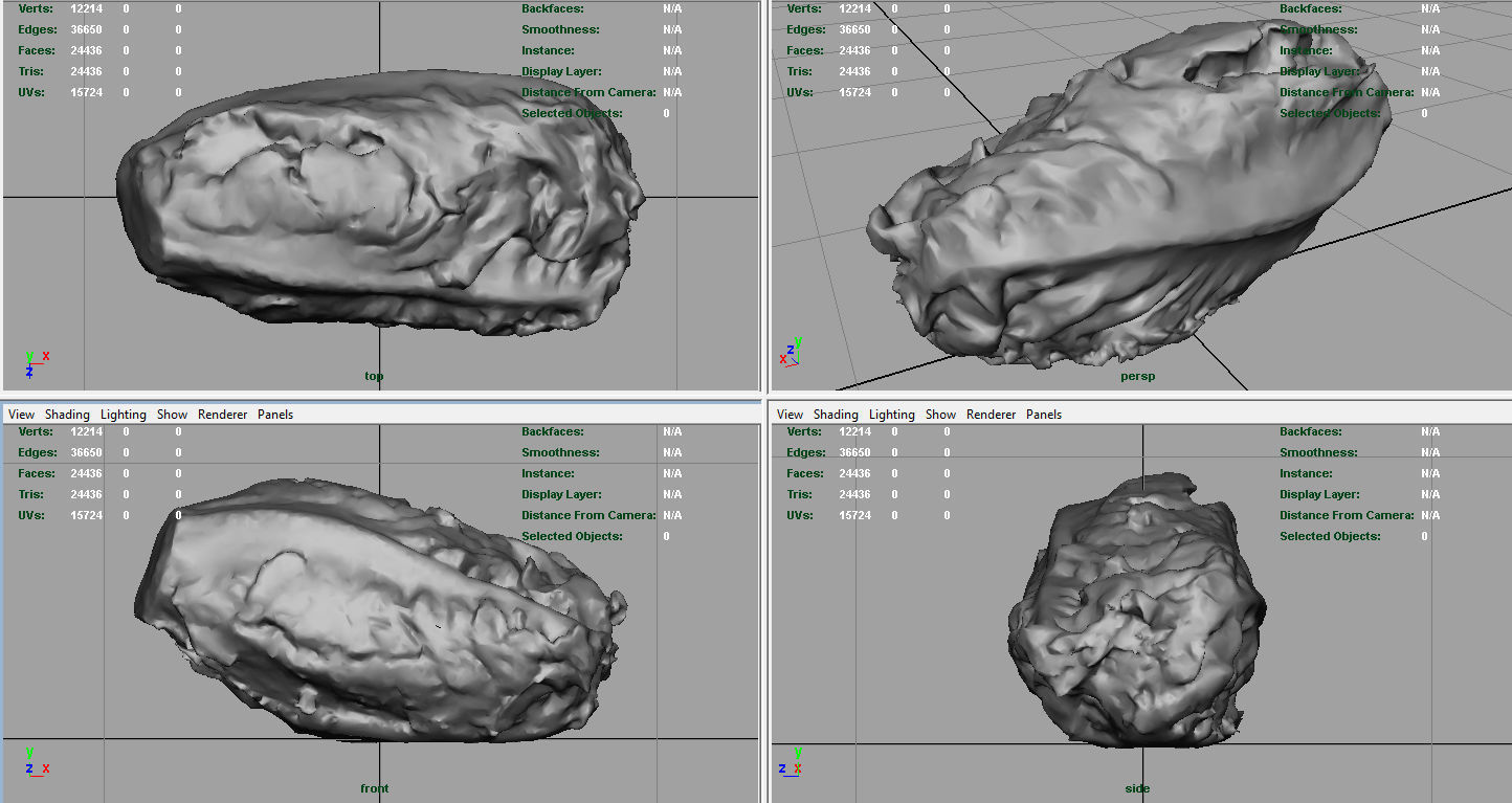 Letucce slice of lettuce Low-poly 3D model_7