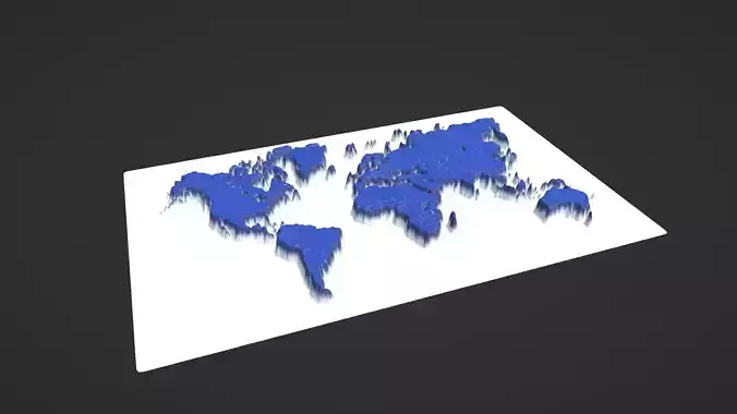 World Map Topography