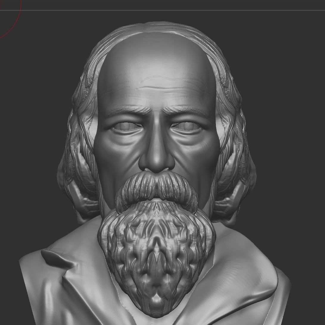 Alfred Tennyson 3D print model_2