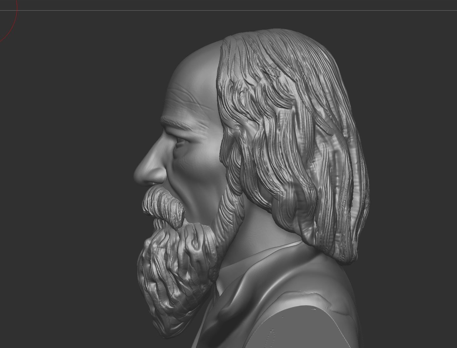 Alfred Tennyson 3D print model_3