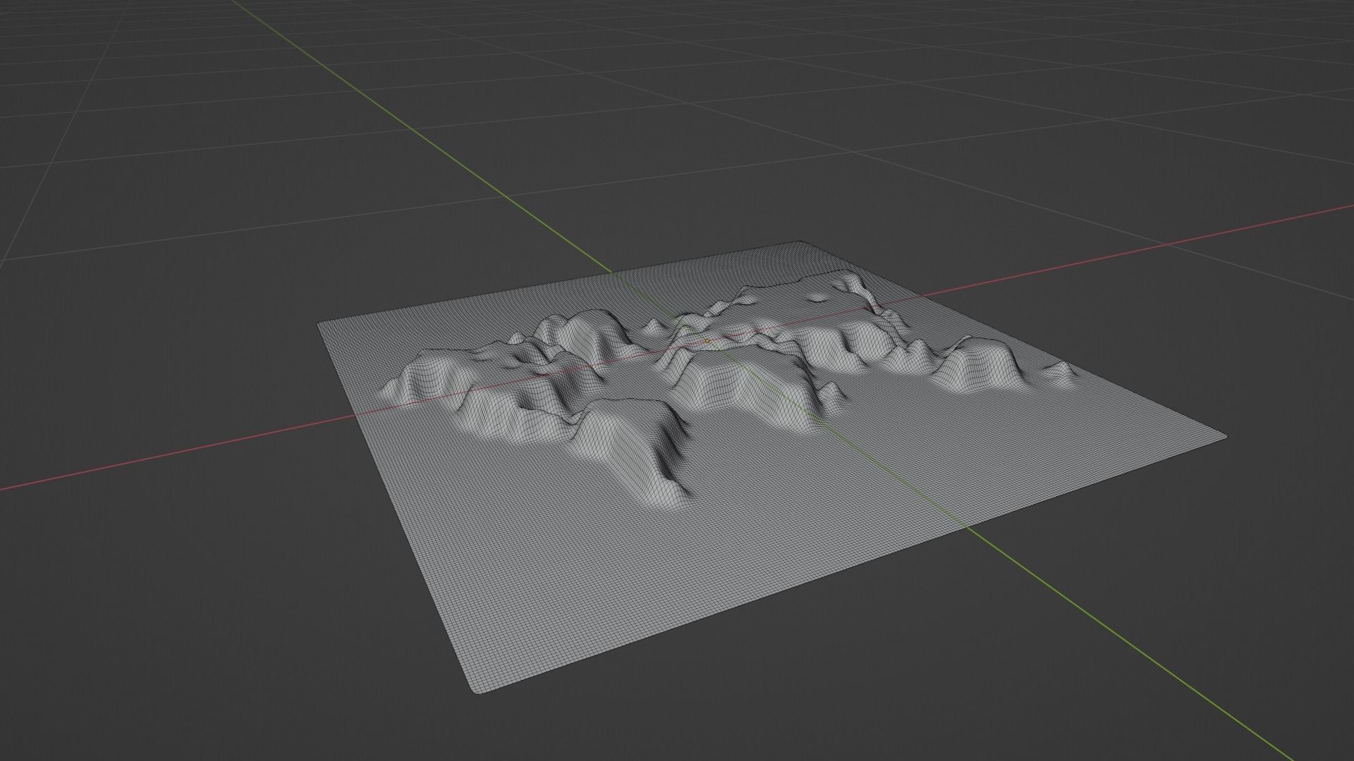 World Map Topography Low-poly 3D model_8