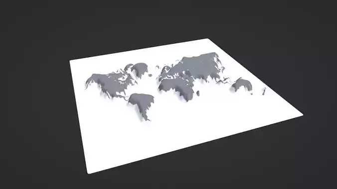 World Map Topography