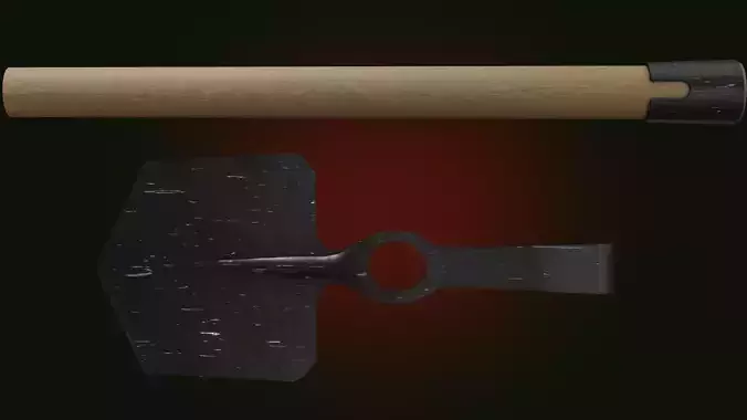 Implement Entrenching Pattern 1937 Low-poly 3D model