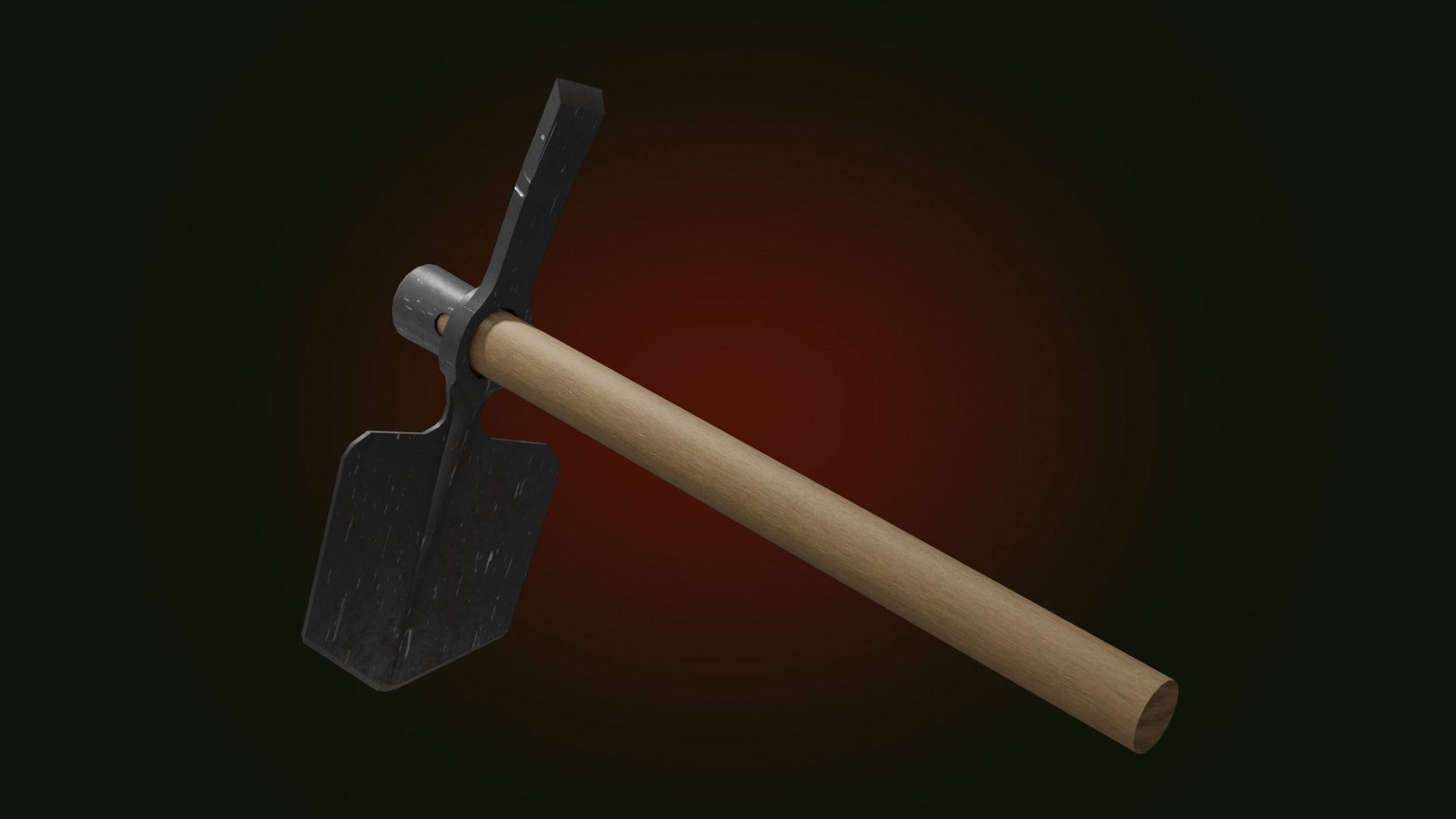 Implement Entrenching Pattern 1937 Low-poly 3D model Low-poly 3D model_11