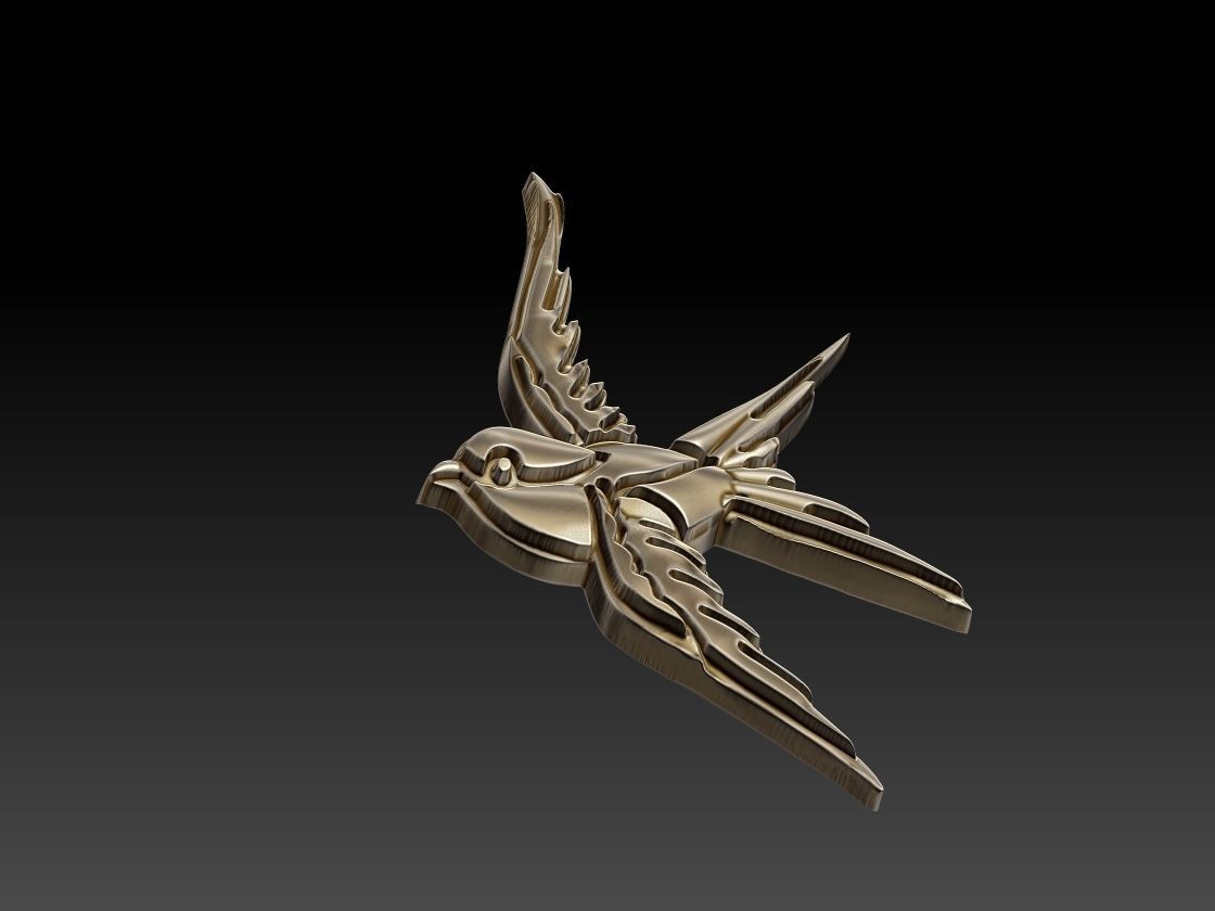 Tattoo Bird 3D print model_7