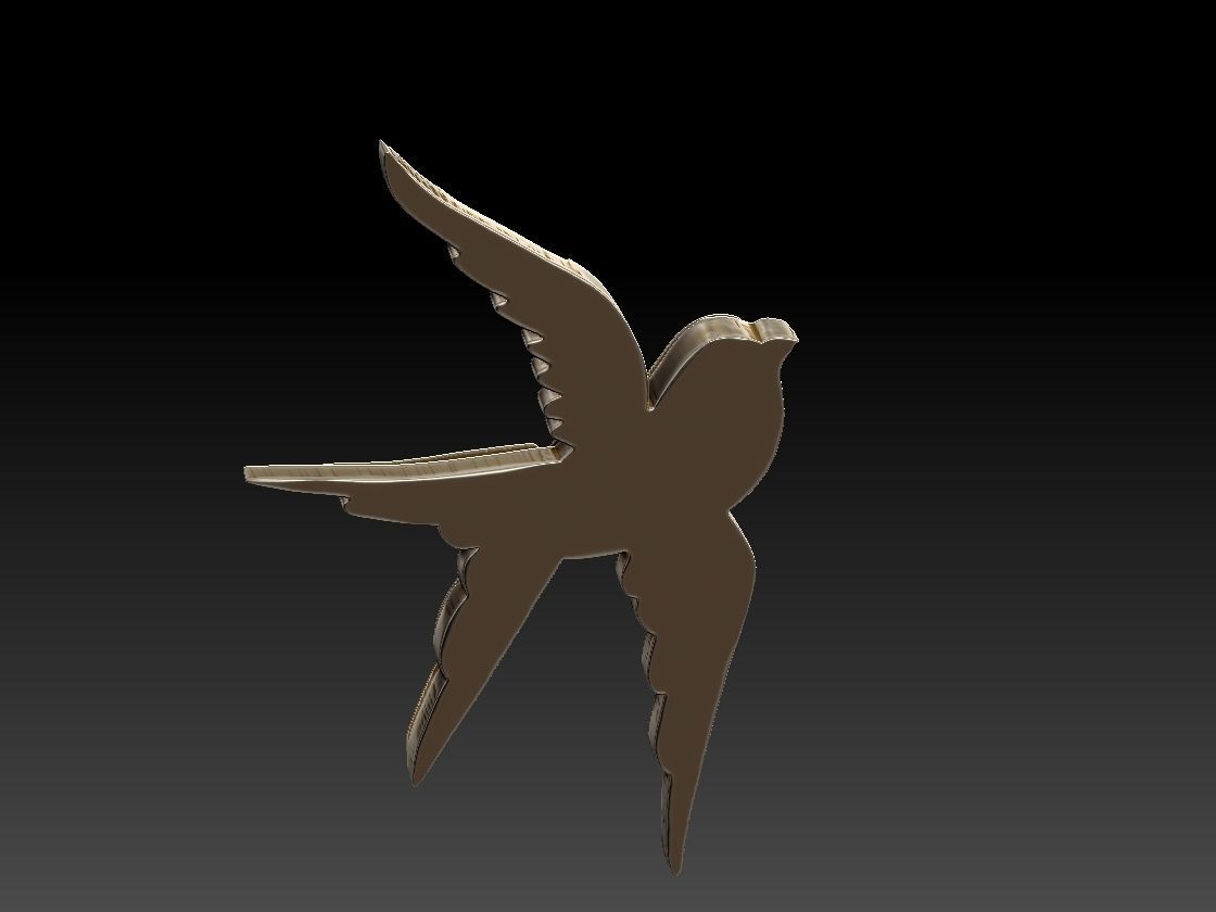 Tattoo Bird 3D print model_5