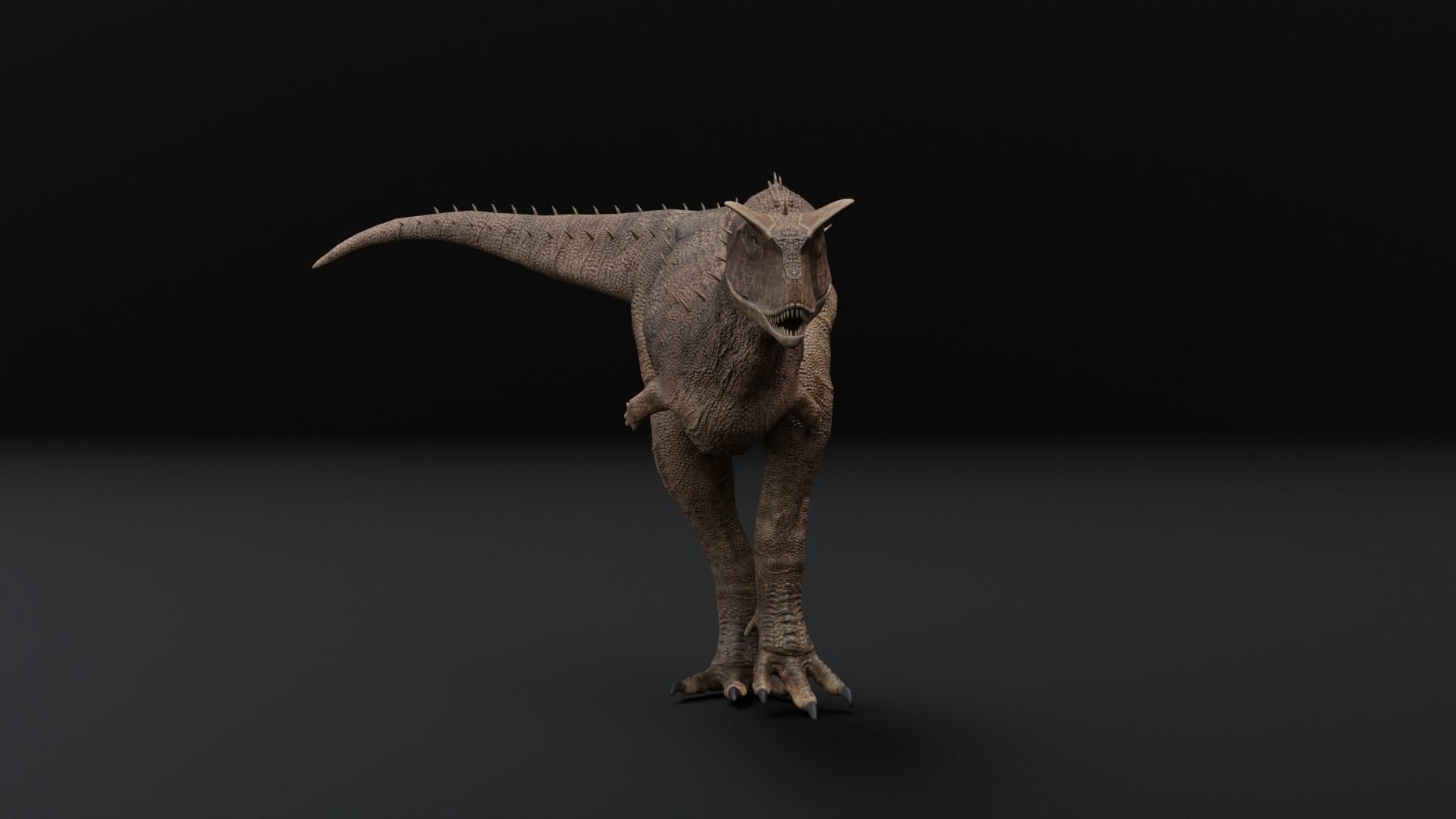 Monster Carnotaurus - Prehistoric Dinosaur Low-poly 3D model_24