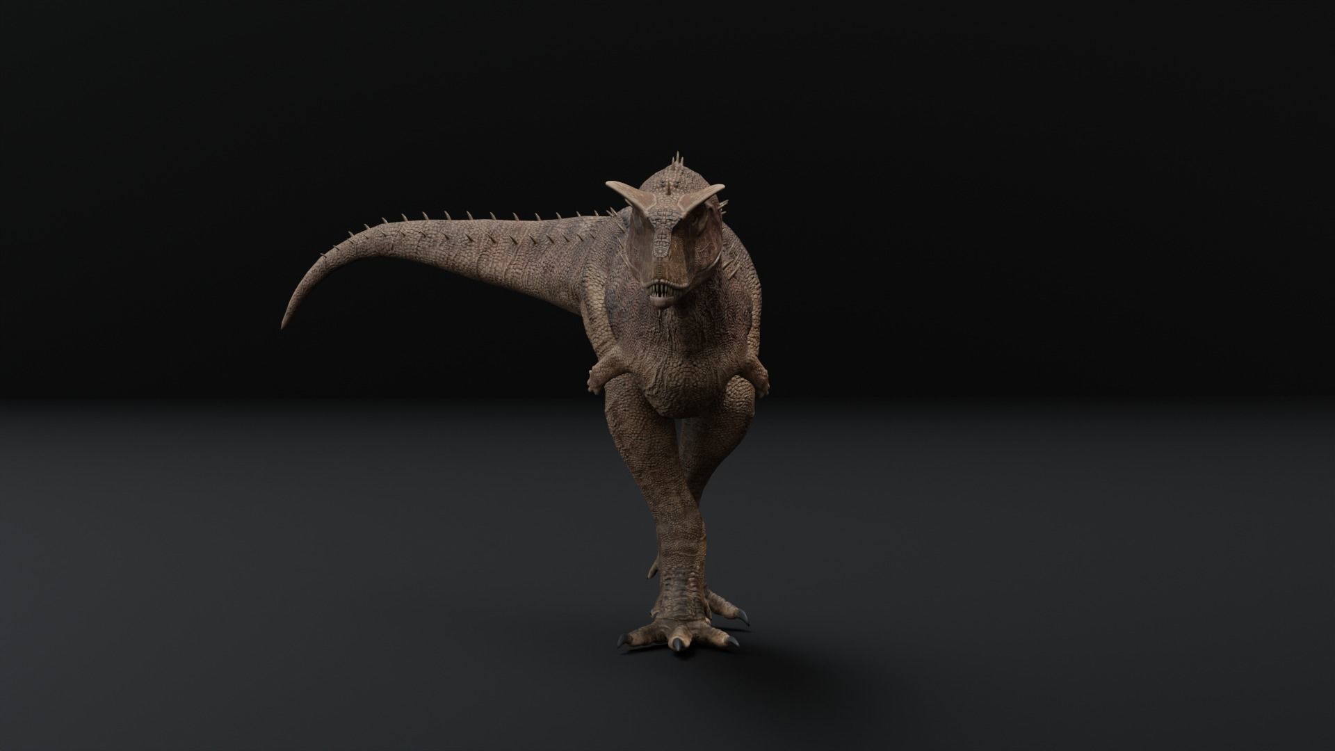 Monster Carnotaurus - Prehistoric Dinosaur Low-poly 3D model_10