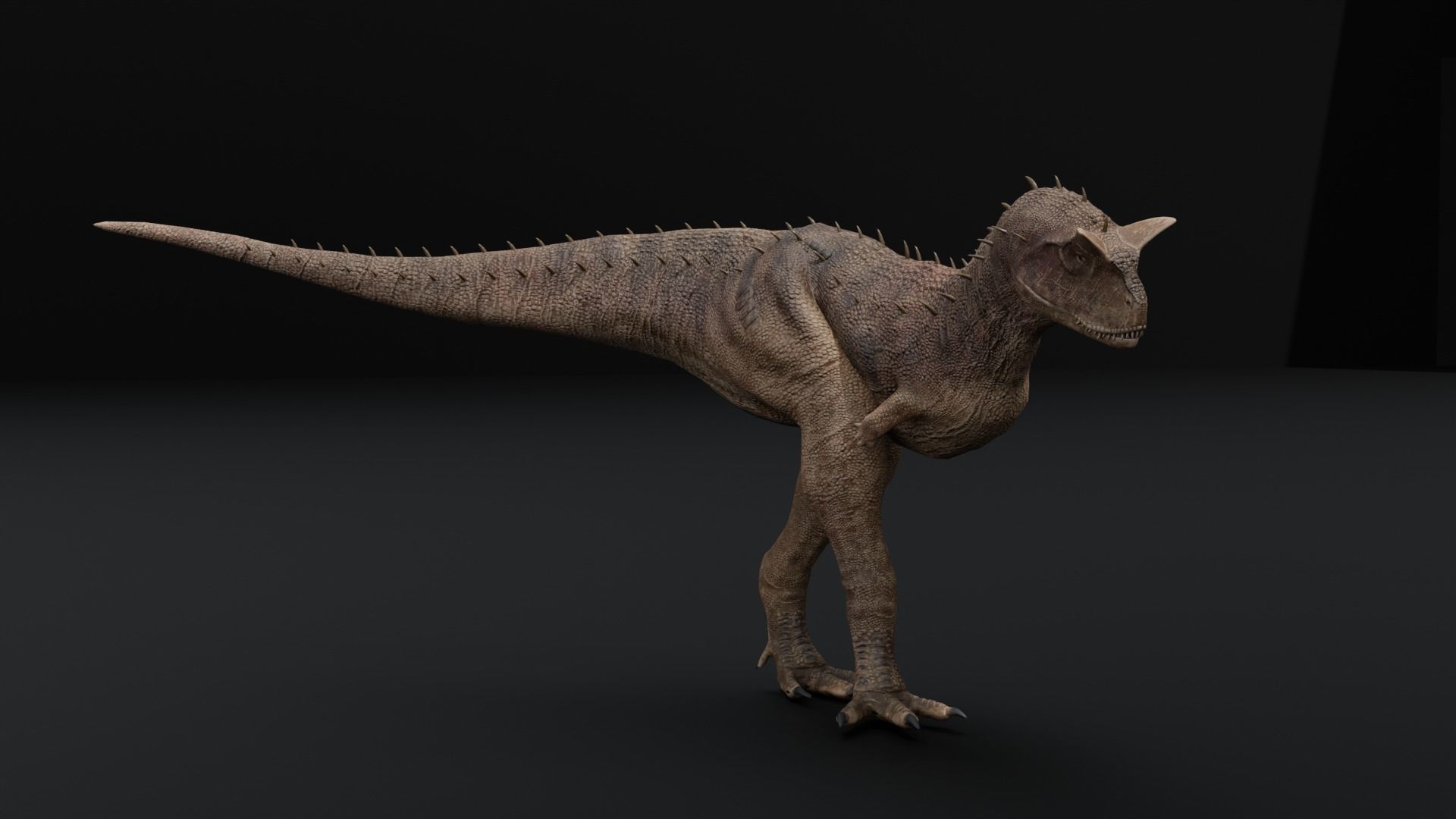 Monster Carnotaurus - Prehistoric Dinosaur Low-poly 3D model_22