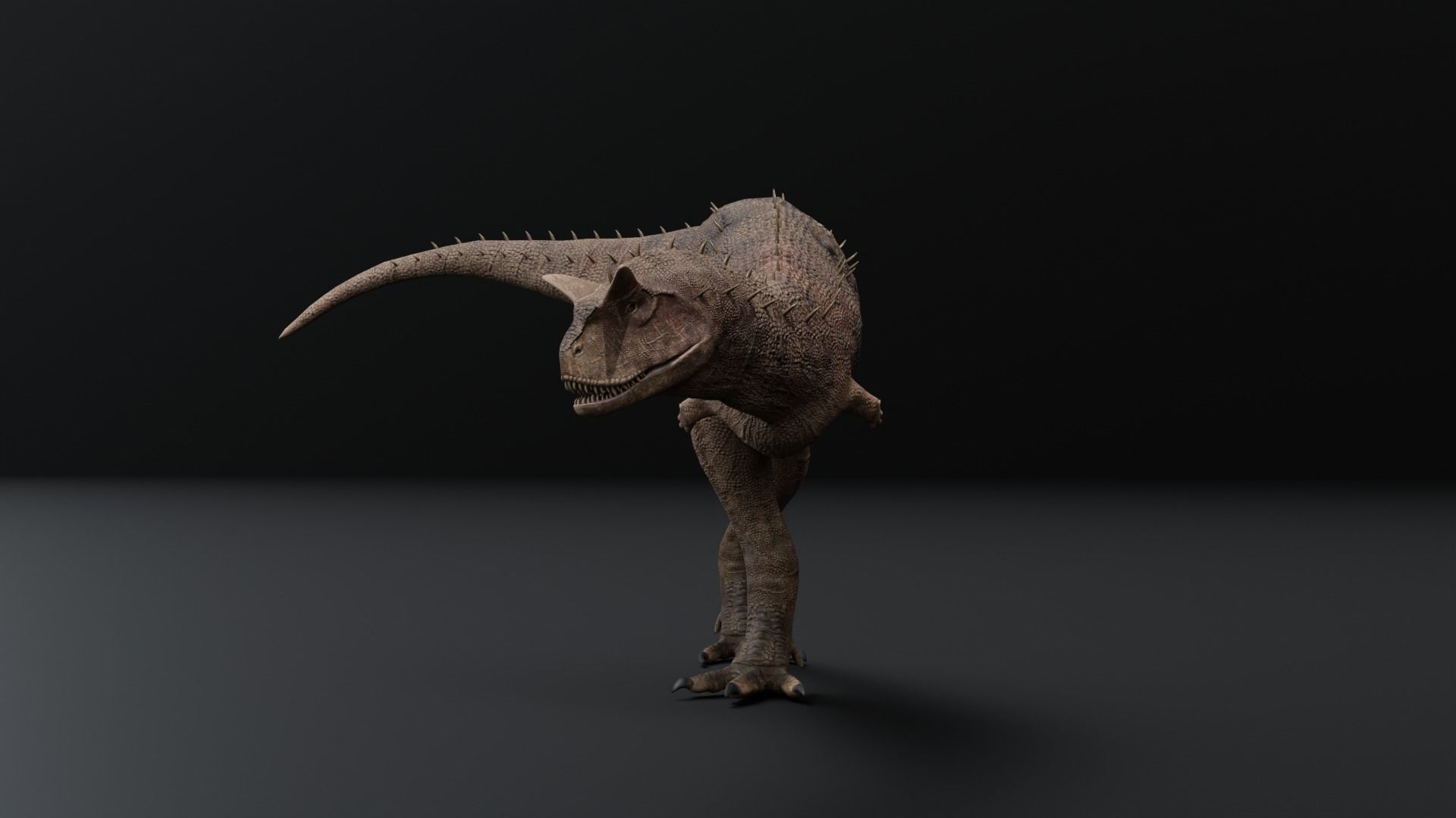 Monster Carnotaurus - Prehistoric Dinosaur Low-poly 3D model_25