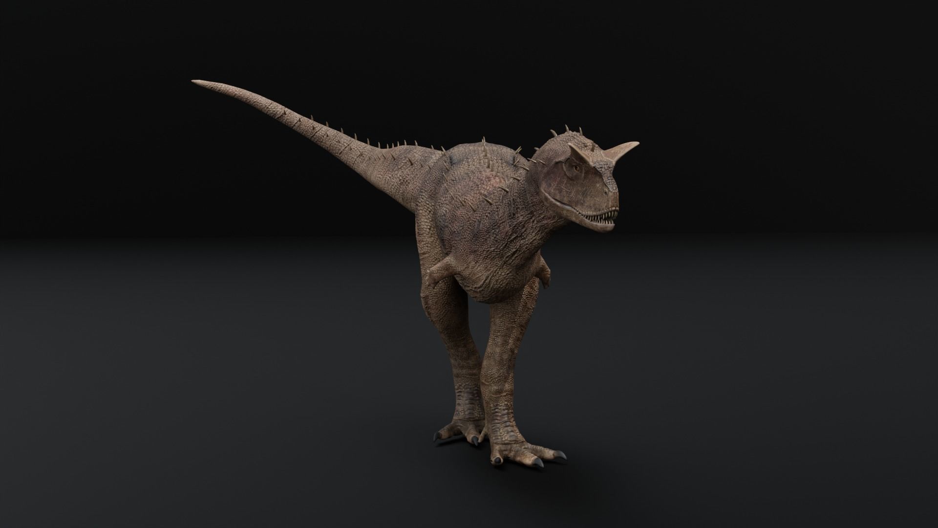 Monster Carnotaurus - Prehistoric Dinosaur Low-poly 3D model_21