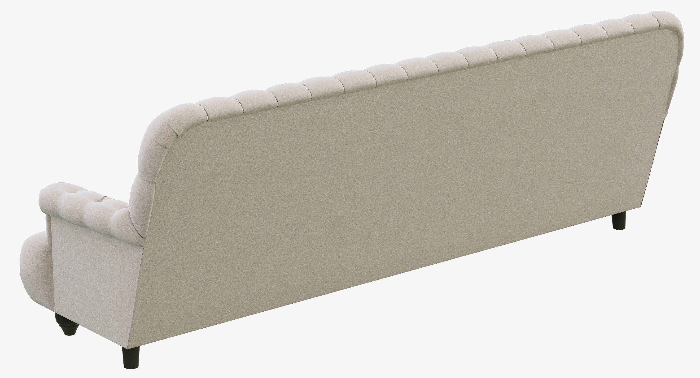 Restoration Hardware 1860 Napoleonic Tufted Upholstered Sofa 3D model_2