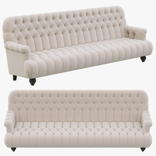 Restoration Hardware 1860 Napoleonic Tufted Upholstered Sofa 3D model
