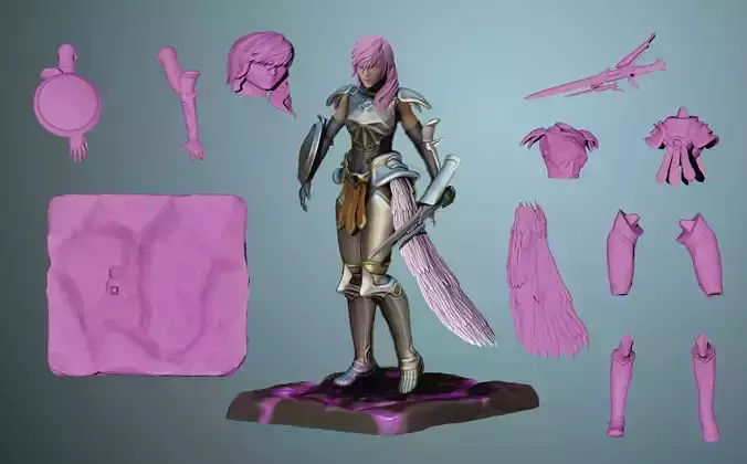 Lightning 3D print model