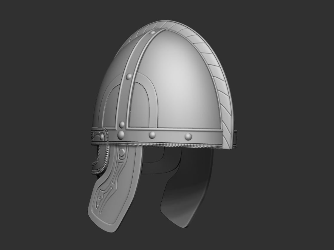 Rohan Helmet lord of the rings 3D DIGITAL DOWNLOAD FILE 3D print model_6