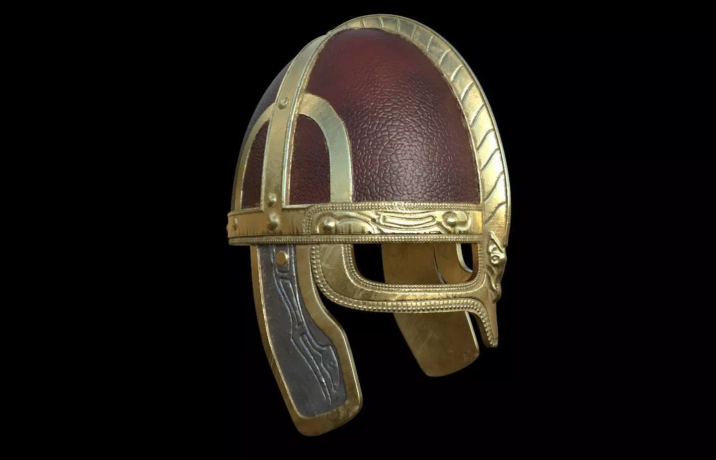 Rohan Helmet lord of the rings 3D DIGITAL DOWNLOAD FILE 3D print model_0