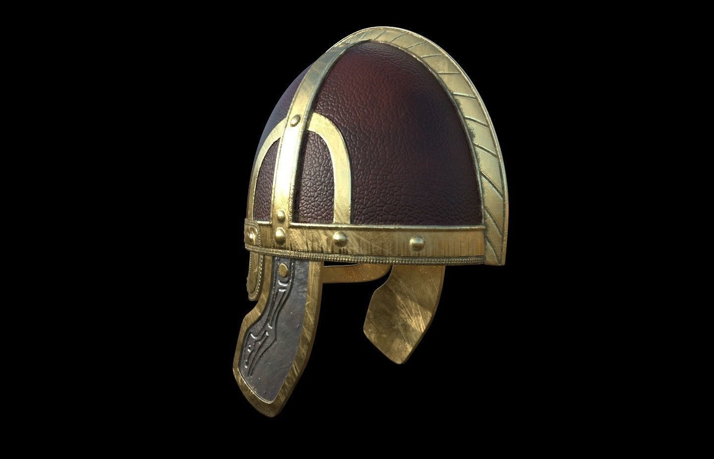Rohan Helmet lord of the rings 3D DIGITAL DOWNLOAD FILE 3D print model_2
