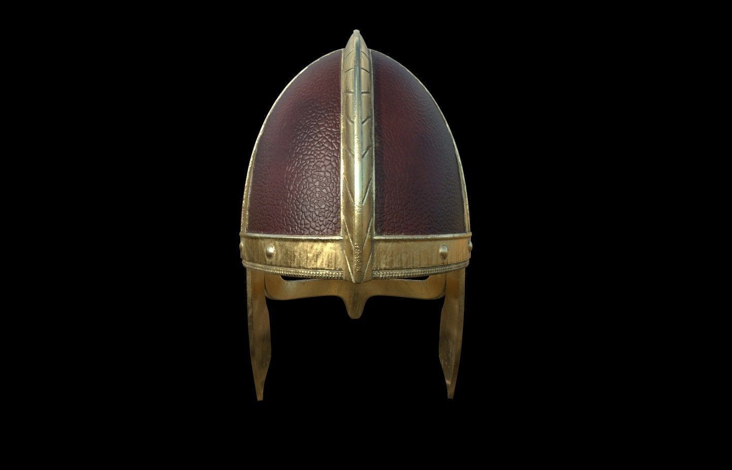 Rohan Helmet lord of the rings 3D DIGITAL DOWNLOAD FILE 3D print model_3