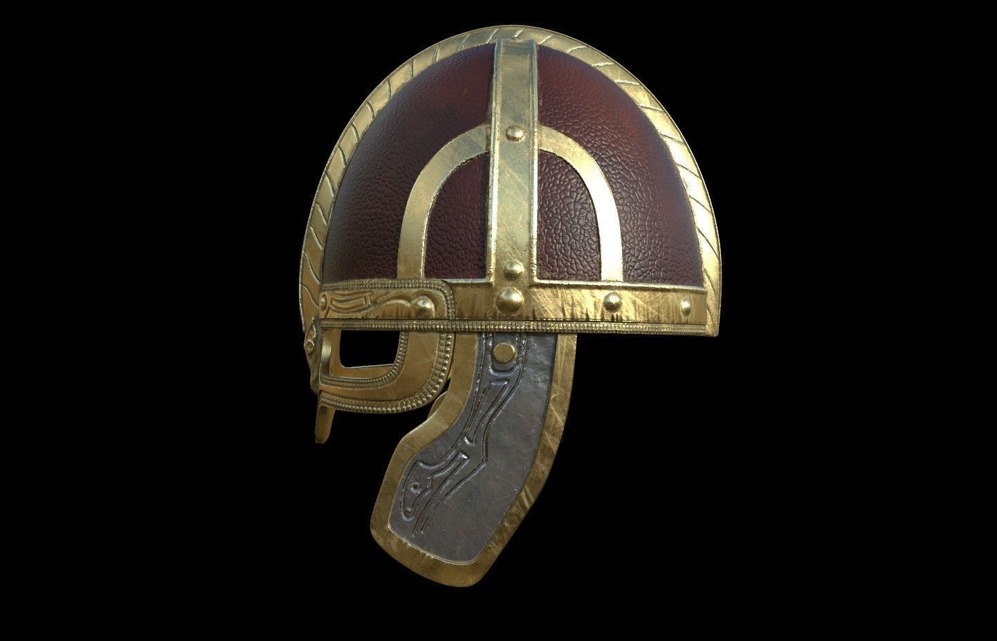 Rohan Helmet lord of the rings 3D DIGITAL DOWNLOAD FILE 3D print model_1