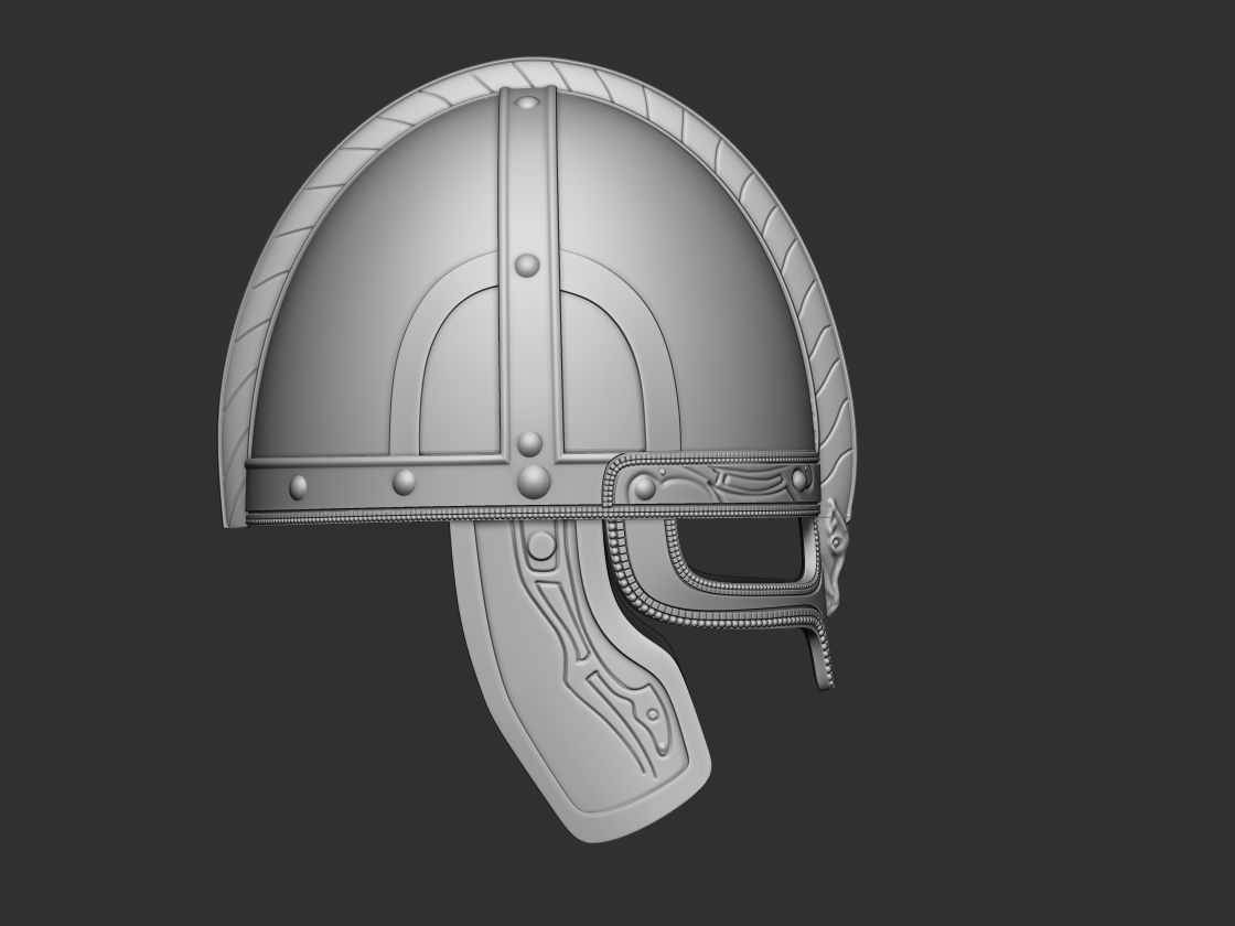 Rohan Helmet lord of the rings 3D DIGITAL DOWNLOAD FILE 3D print model_5