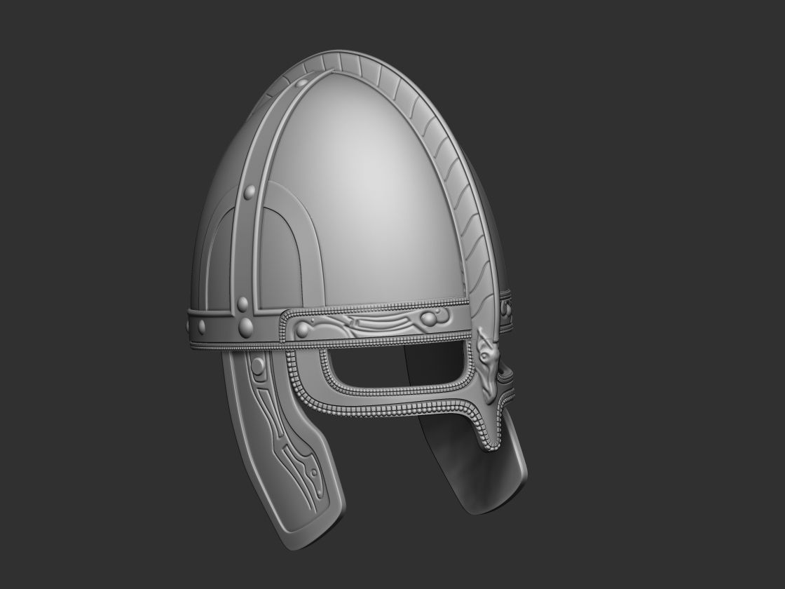 Rohan Helmet lord of the rings 3D DIGITAL DOWNLOAD FILE 3D print model_4