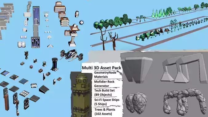 Multi 3D Asset Pack