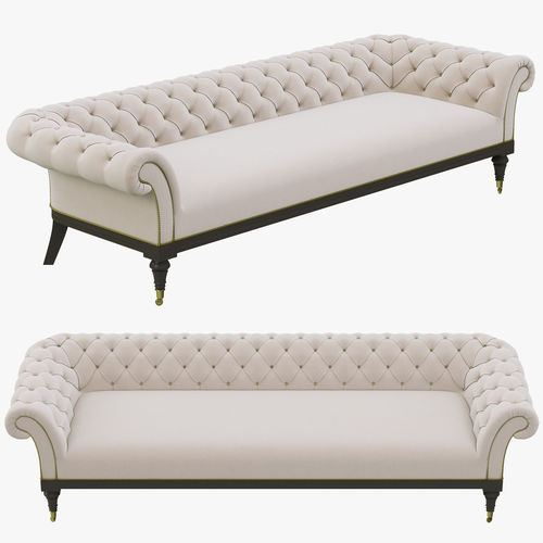 Restoration Hardware Islington Chesterfield Upholstered Sofa 3D model