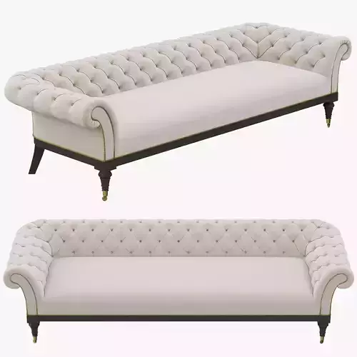 Restoration Hardware Islington Chesterfield Upholstered Sofa 3D model