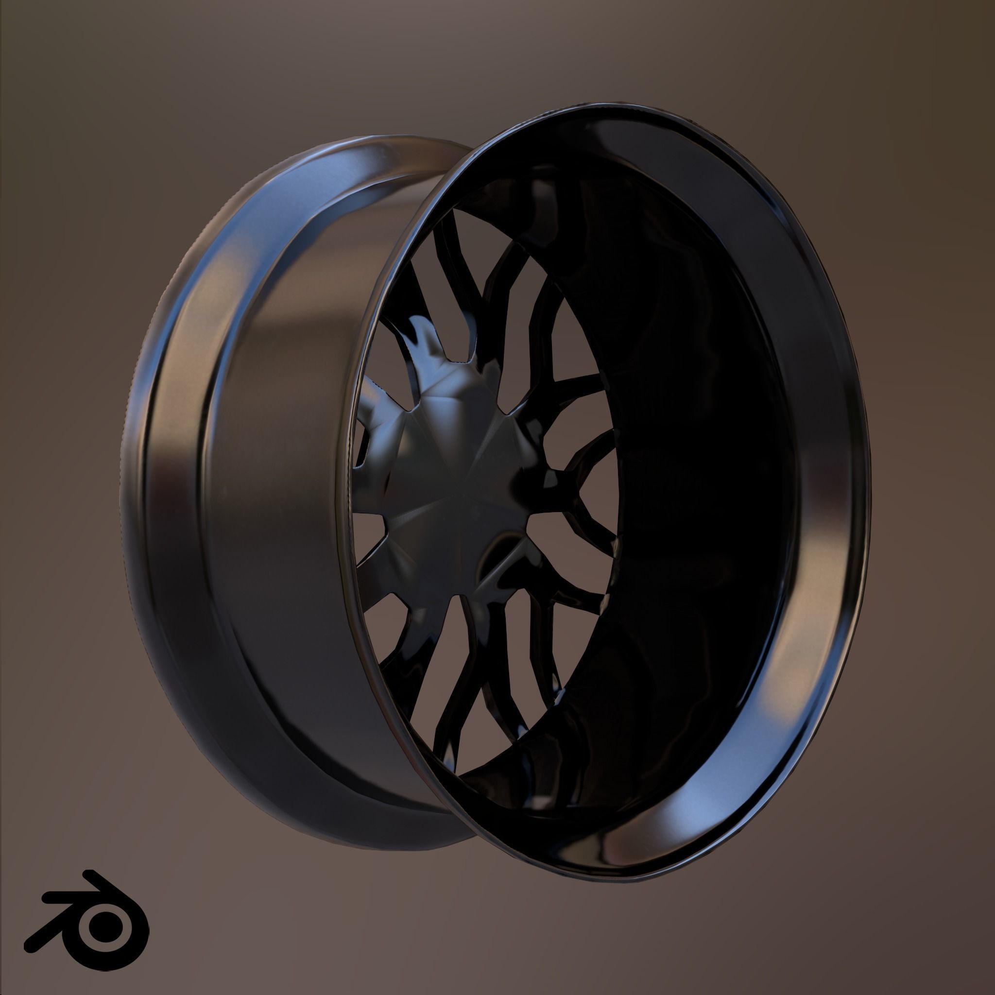Sport Car Rim 7 Game-Ready 3D Model Low-poly 3D model_6
