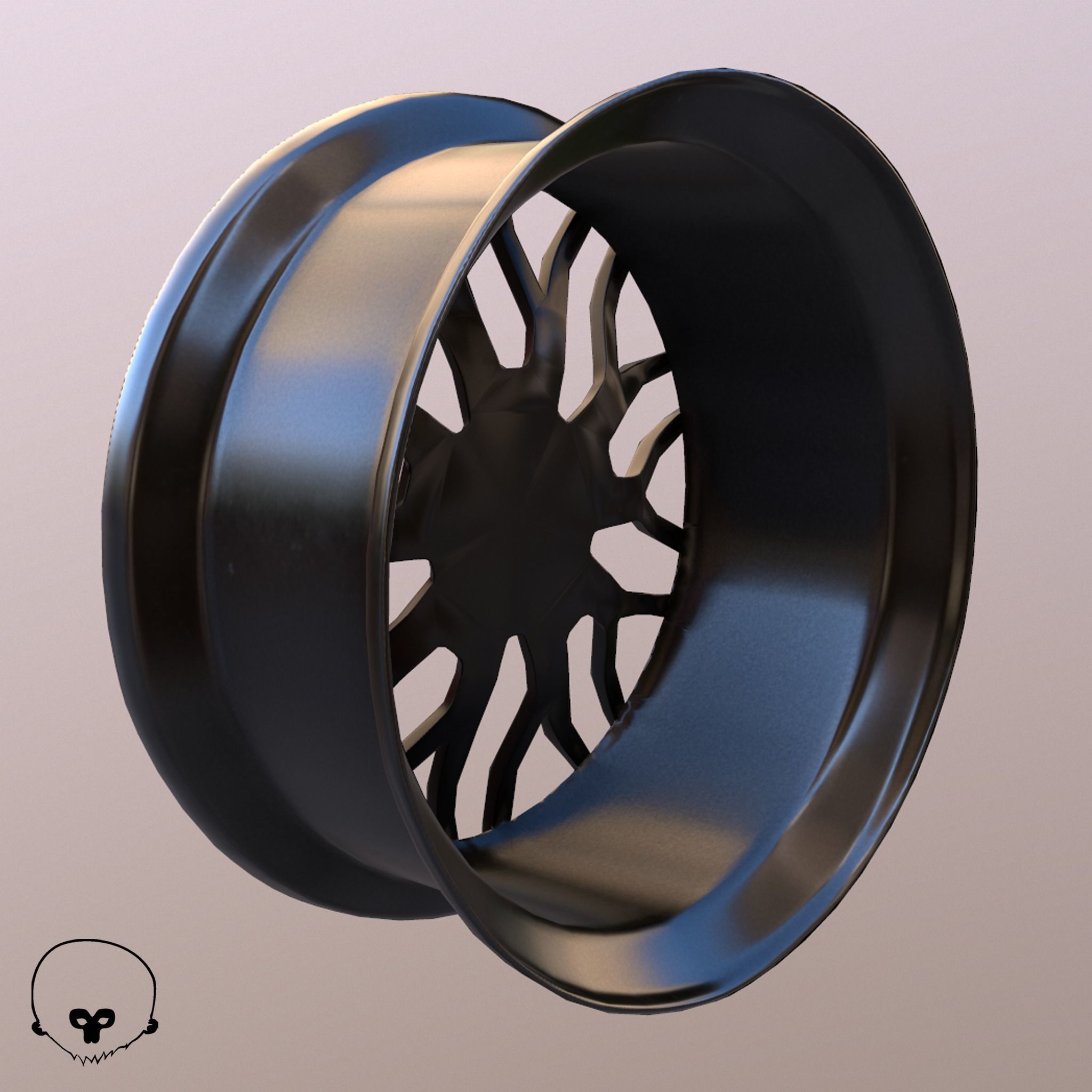 Sport Car Rim 7 Game-Ready 3D Model Low-poly 3D model_15