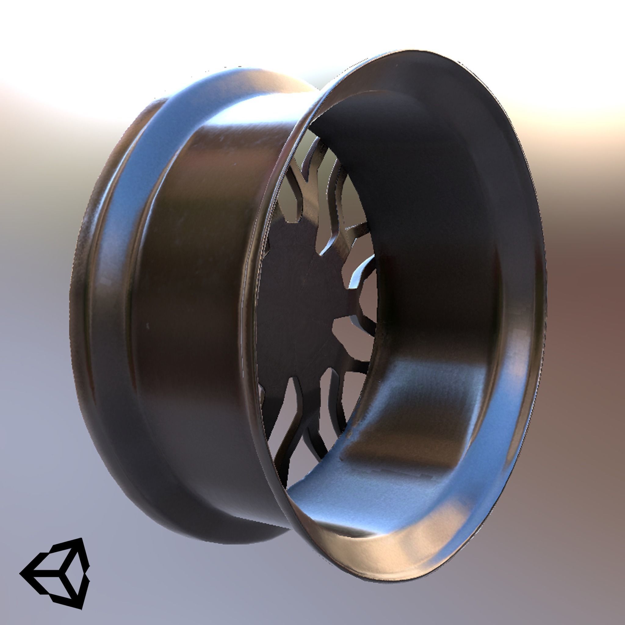 Sport Car Rim 7 Game-Ready 3D Model Low-poly 3D model_23