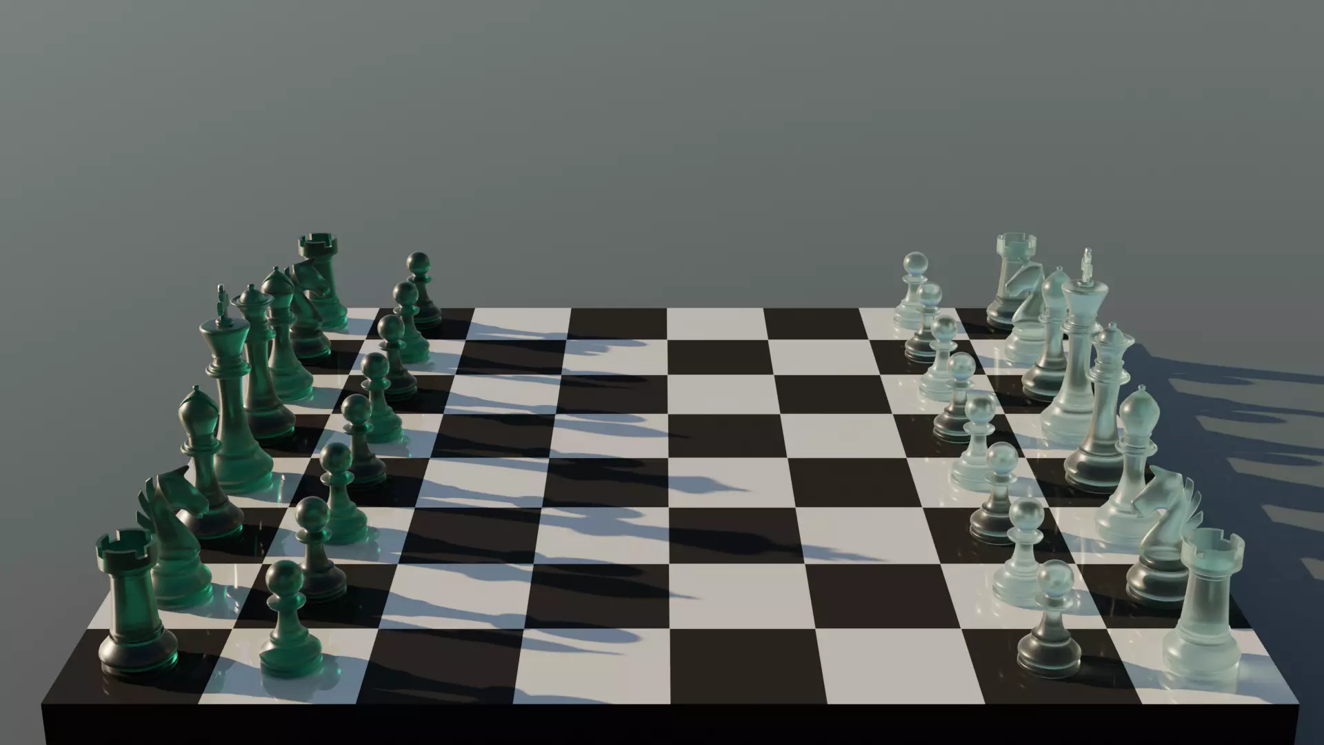 Chess Set 3D model_0