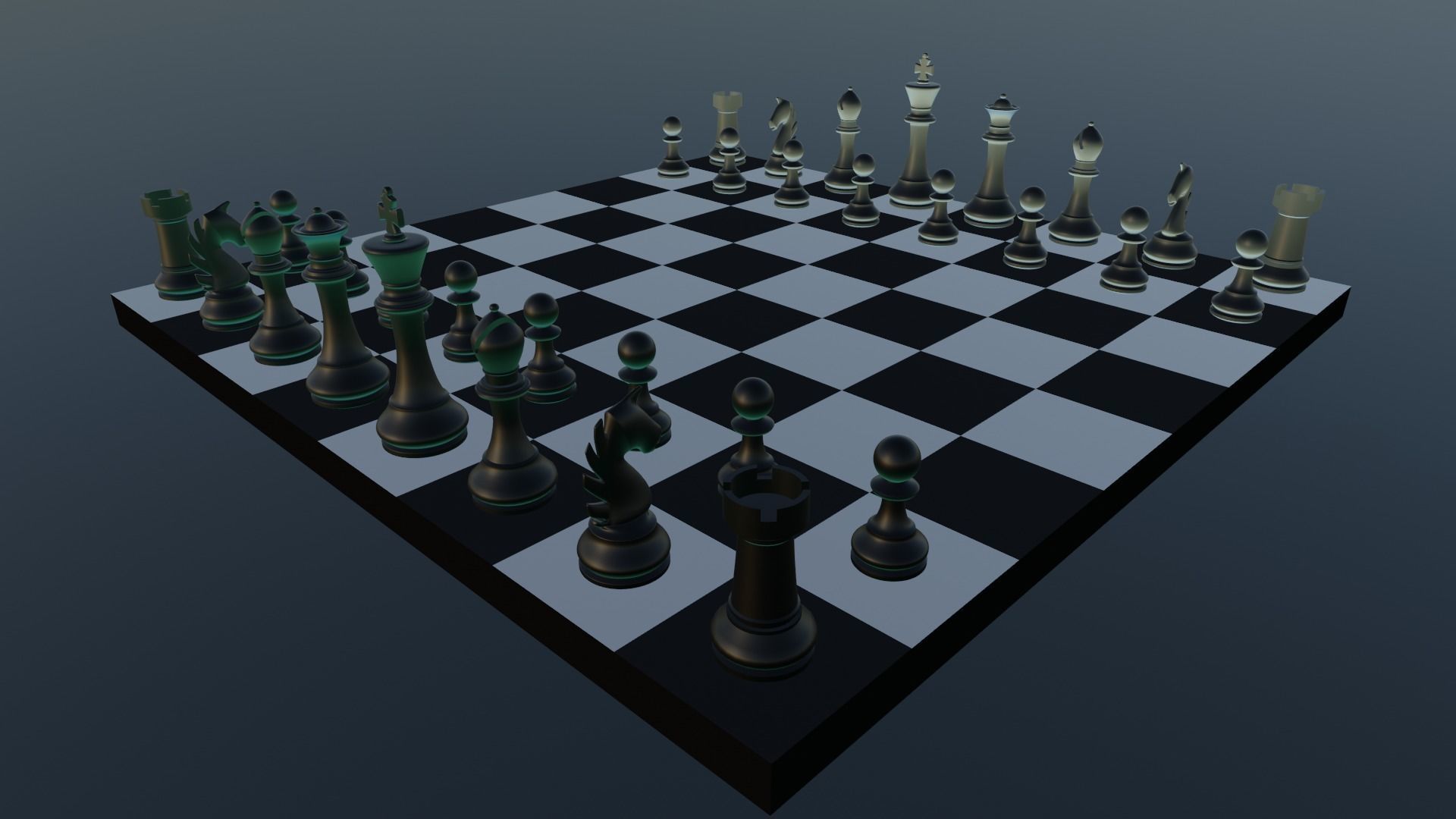 Chess Set 3D model_6
