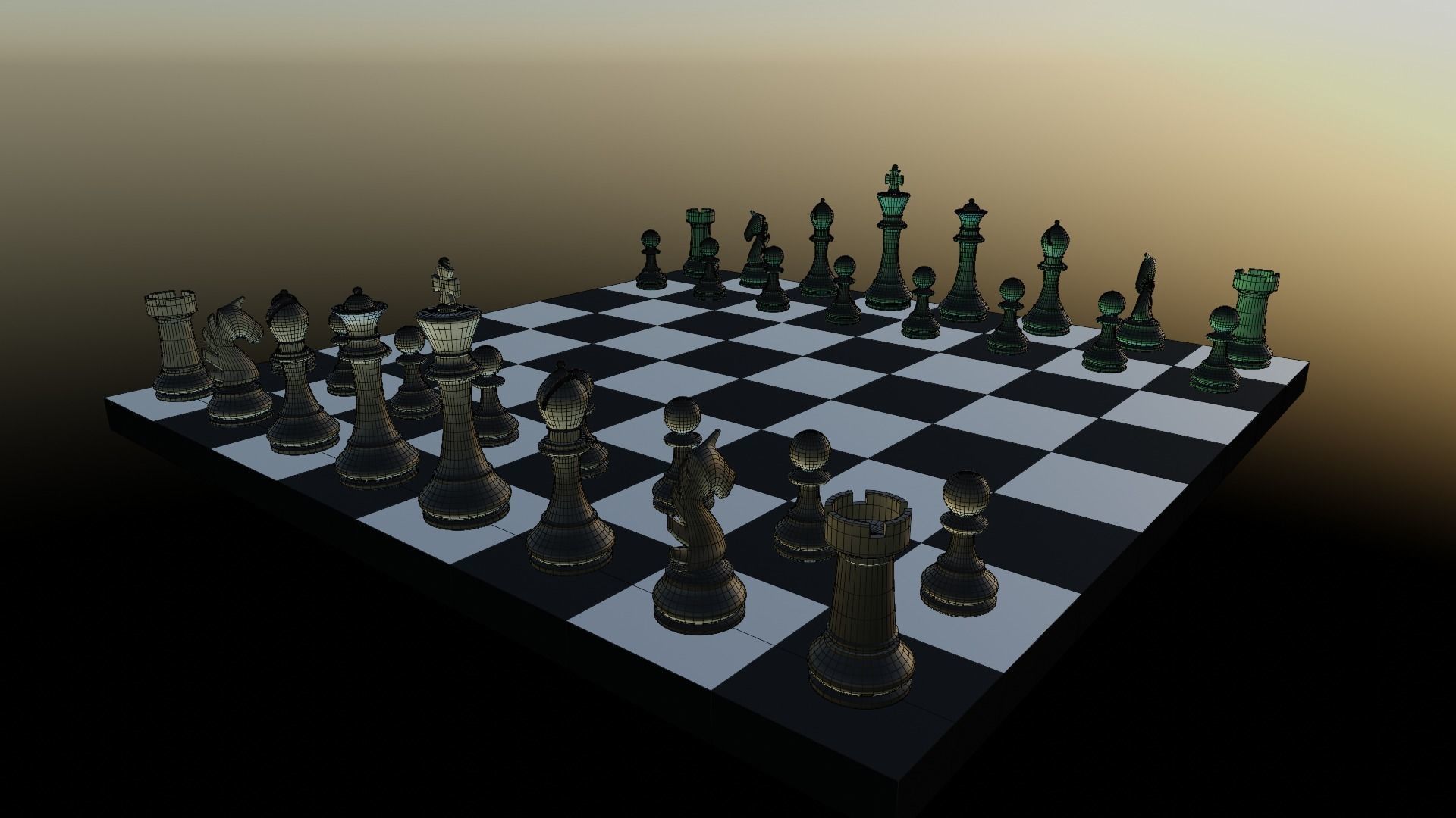 Chess Set 3D model_8